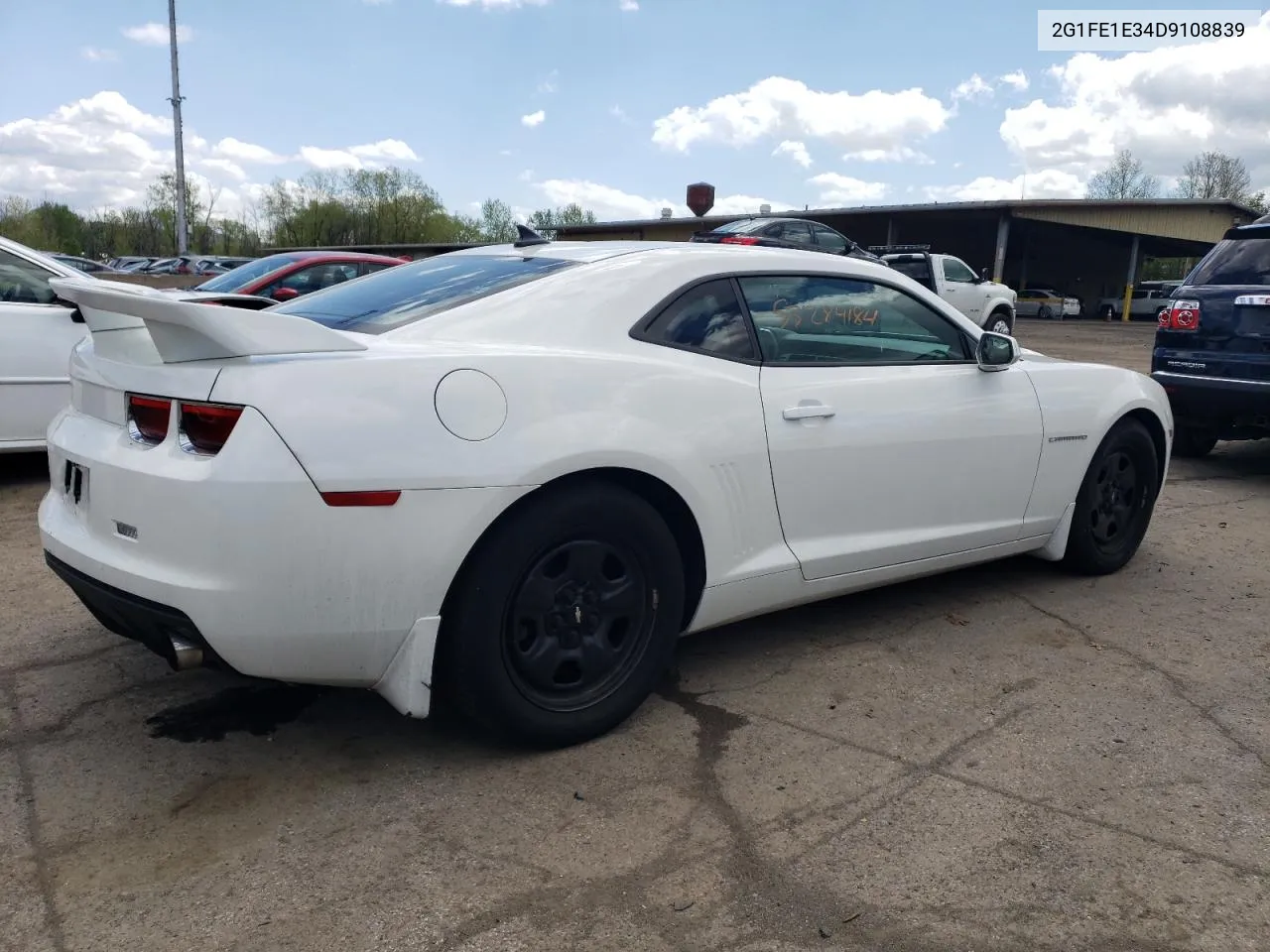 2013 Chevrolet Camaro Ls VIN: 2G1FE1E34D9108839 Lot: 53284184