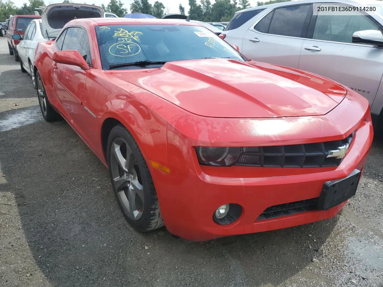 2013 Chevrolet Camaro Lt VIN: 2G1FB1E36D9114280 Lot: 54961292