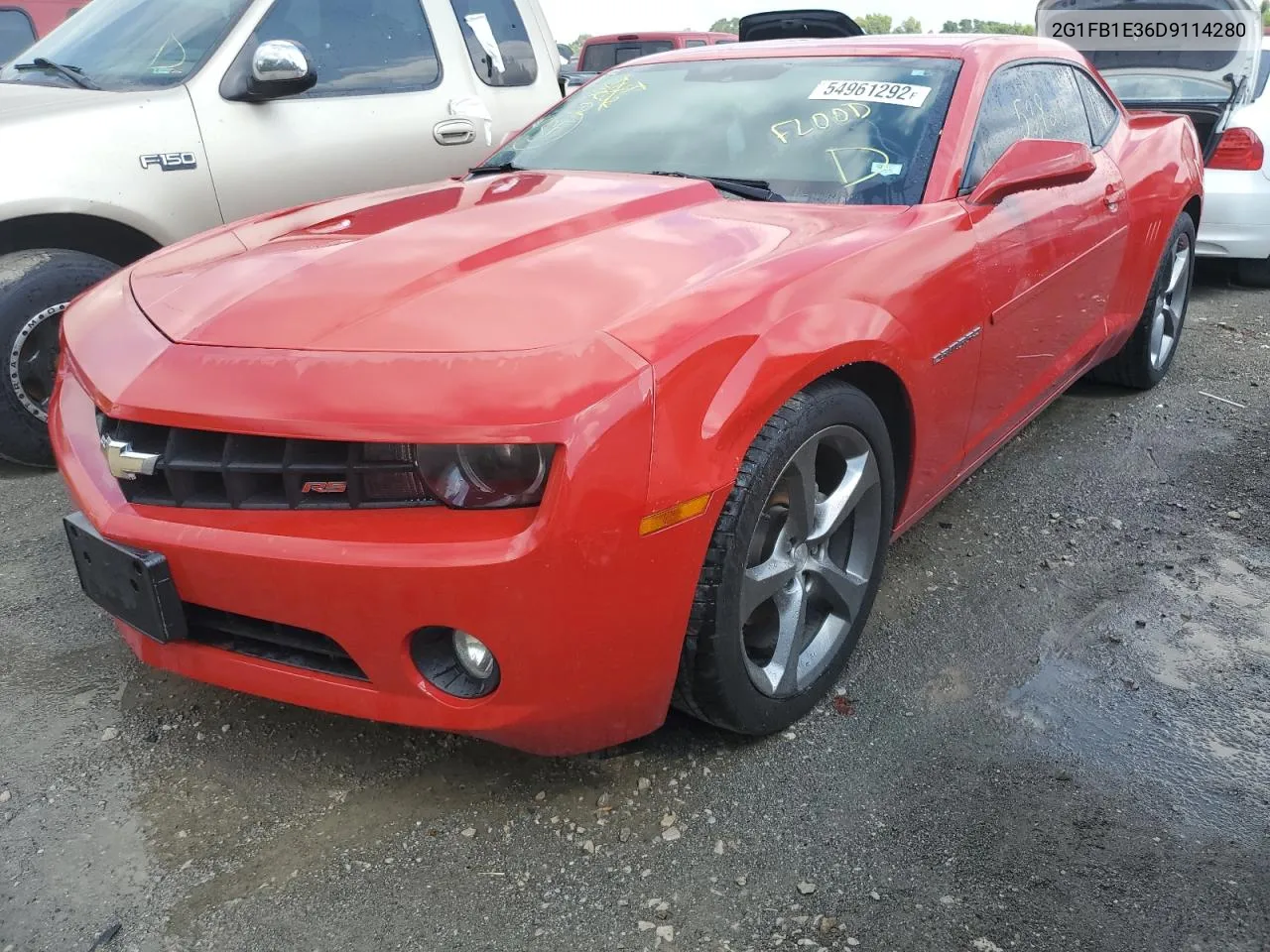 2013 Chevrolet Camaro Lt VIN: 2G1FB1E36D9114280 Lot: 54961292