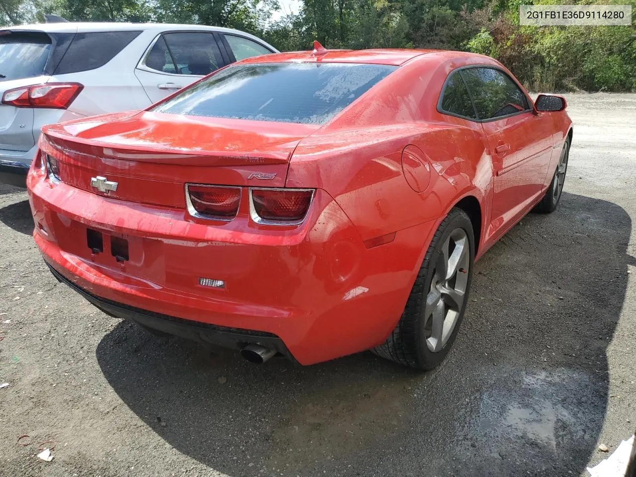 2013 Chevrolet Camaro Lt VIN: 2G1FB1E36D9114280 Lot: 54961292