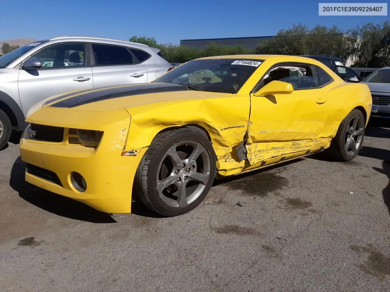 2013 Chevrolet Camaro Lt VIN: 2G1FC1E39D9226407 Lot: 57164824