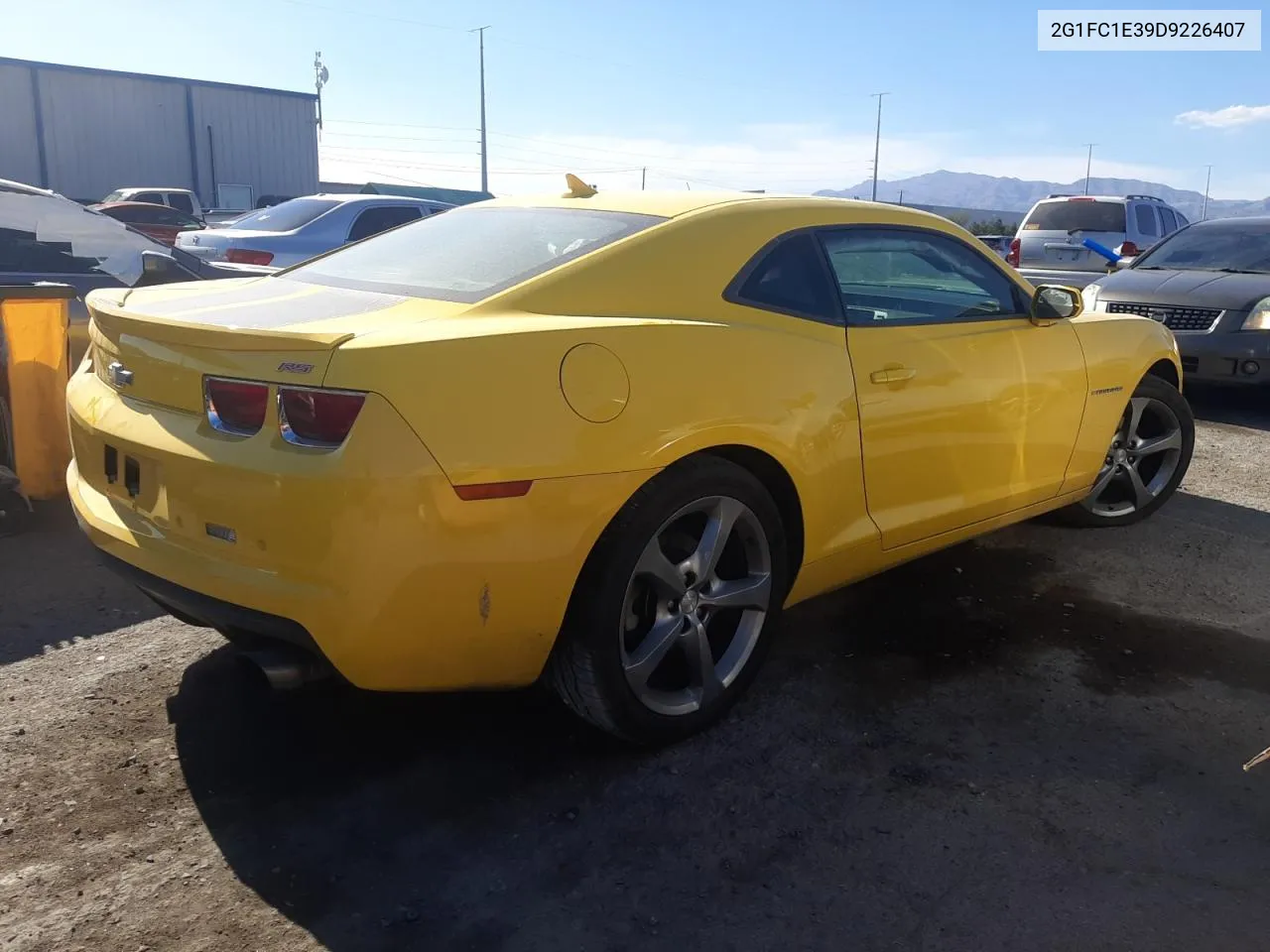 2013 Chevrolet Camaro Lt VIN: 2G1FC1E39D9226407 Lot: 57164824