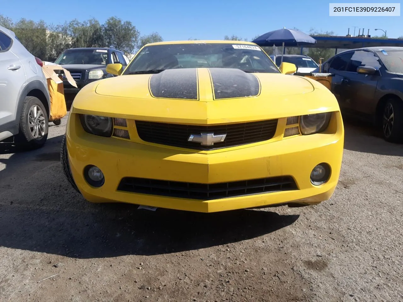 2013 Chevrolet Camaro Lt VIN: 2G1FC1E39D9226407 Lot: 57164824