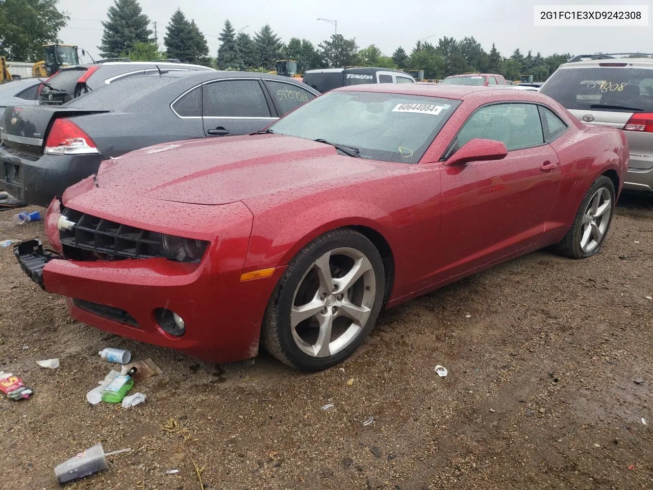 2013 Chevrolet Camaro Lt VIN: 2G1FC1E3XD9242308 Lot: 60644084