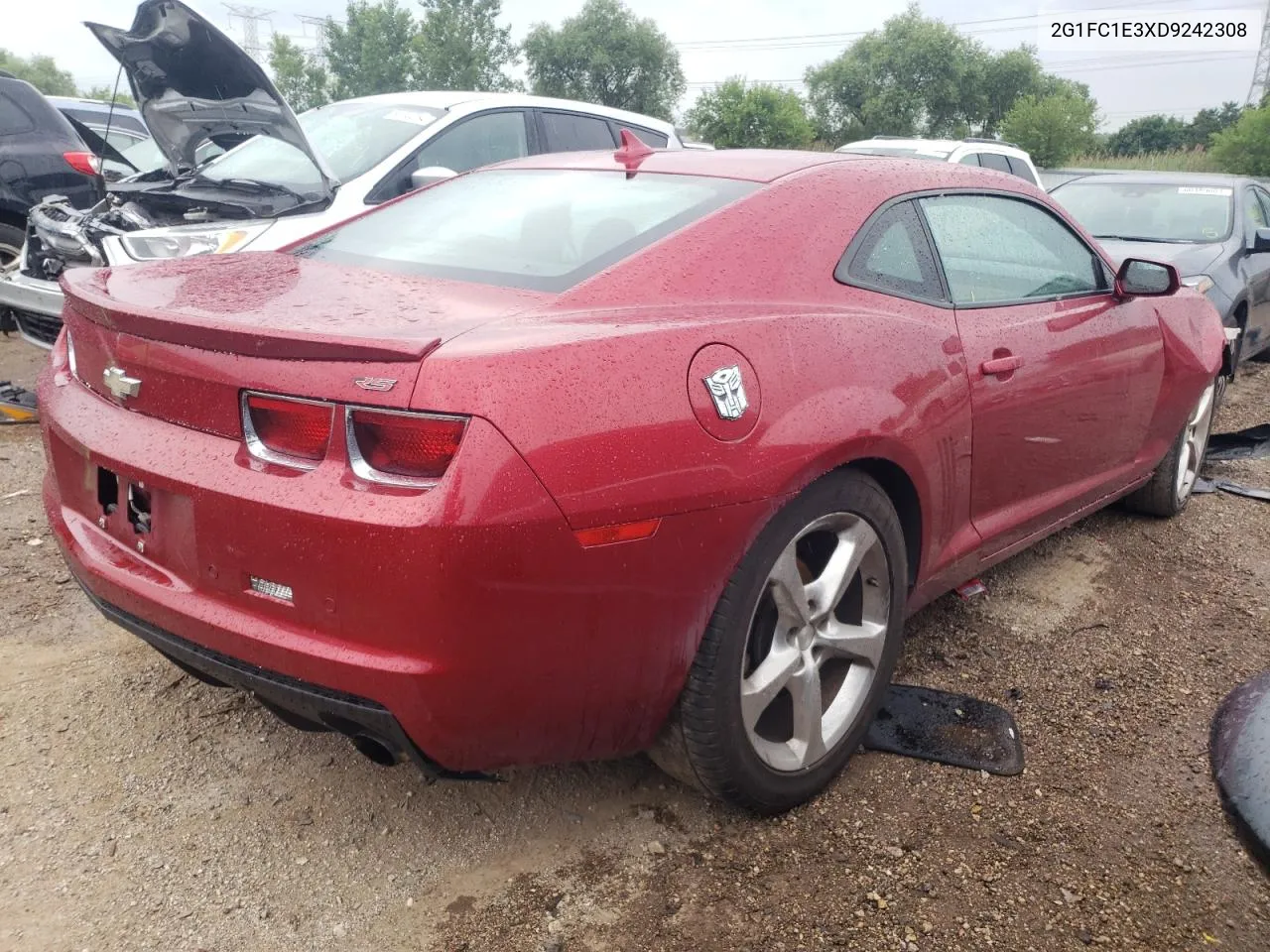 2013 Chevrolet Camaro Lt VIN: 2G1FC1E3XD9242308 Lot: 60644084