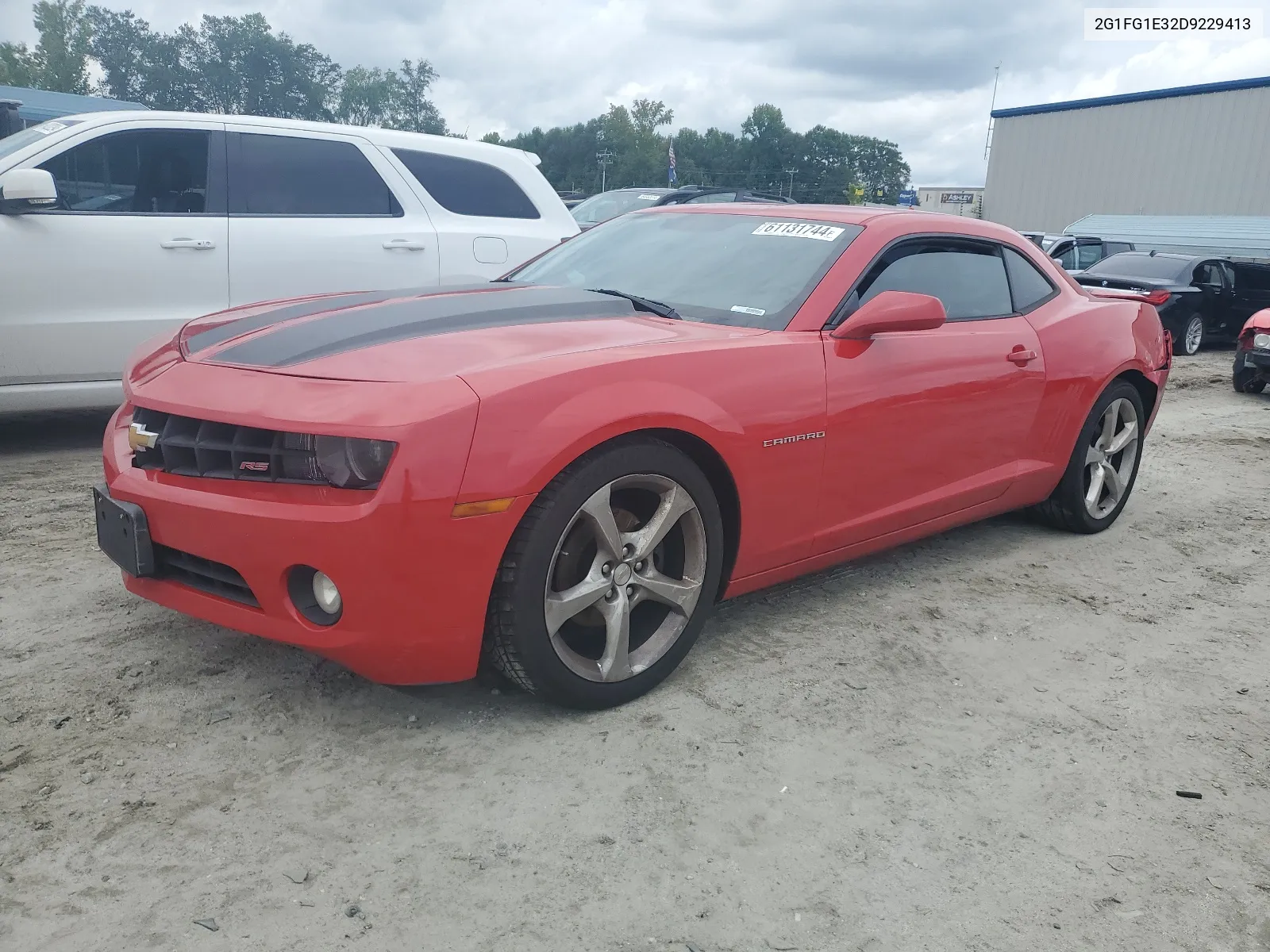 2013 Chevrolet Camaro Lt VIN: 2G1FG1E32D9229413 Lot: 61131744