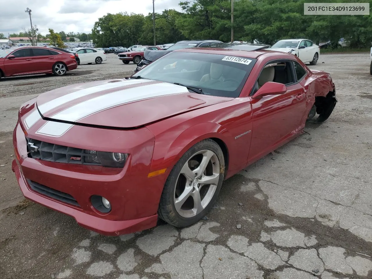 2013 Chevrolet Camaro Lt VIN: 2G1FC1E34D9123699 Lot: 63112674