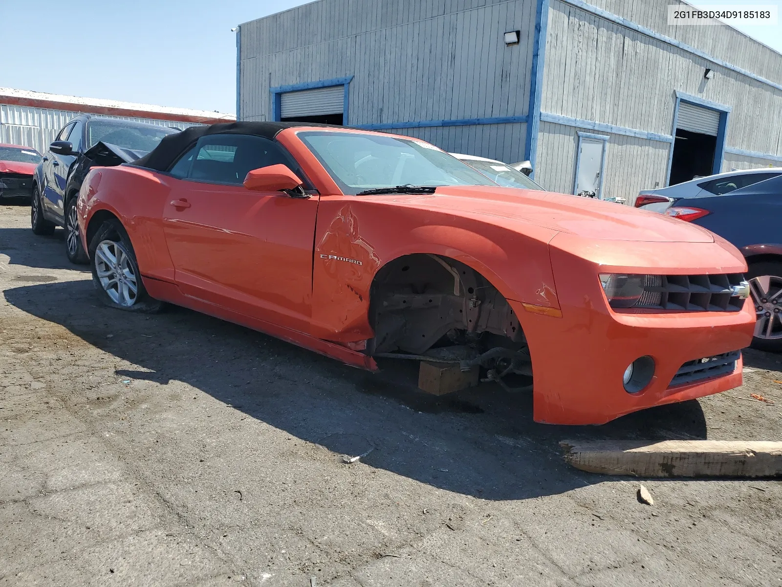 2013 Chevrolet Camaro Lt VIN: 2G1FB3D34D9185183 Lot: 63334944