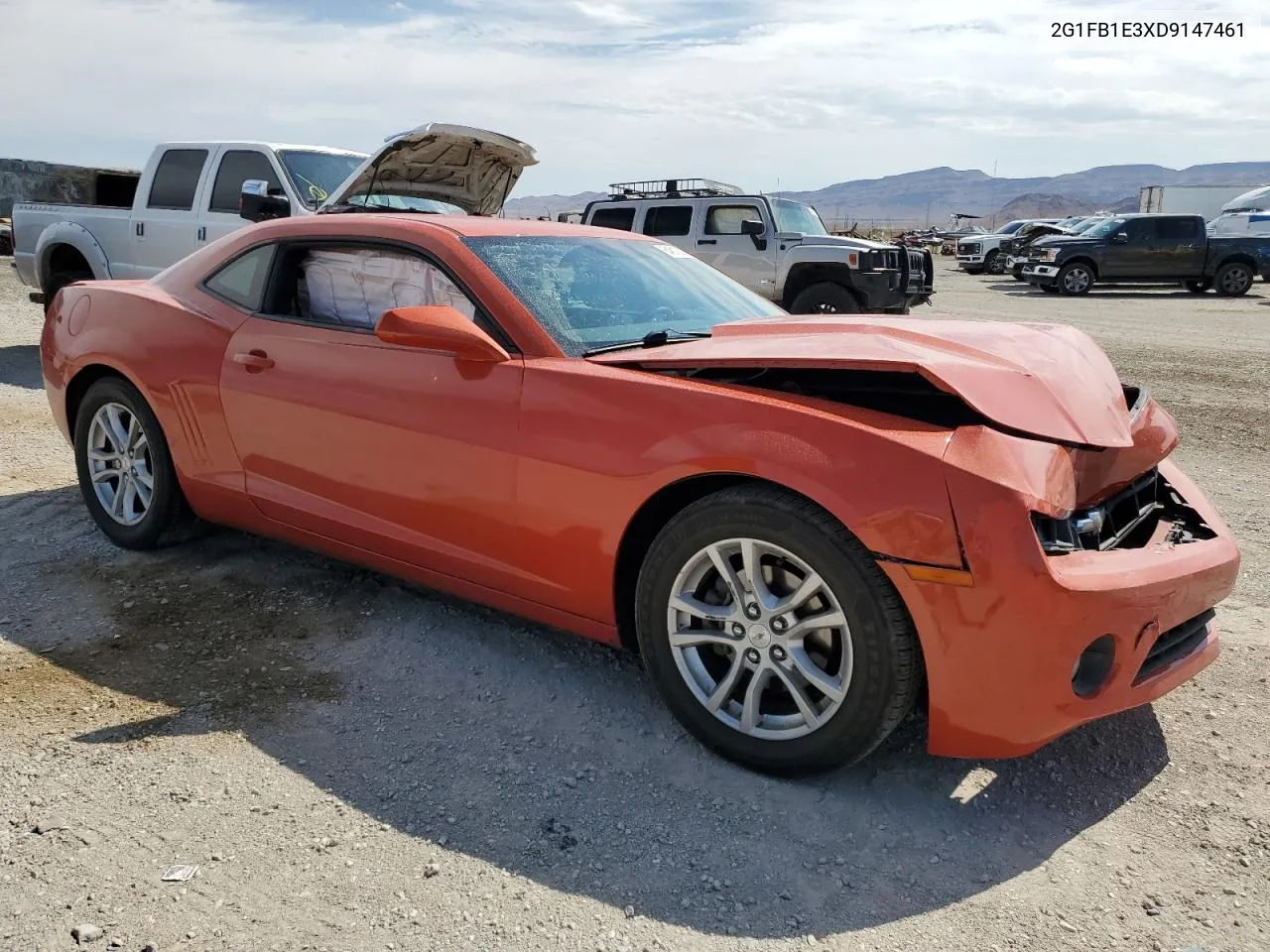 2013 Chevrolet Camaro Lt VIN: 2G1FB1E3XD9147461 Lot: 64613334