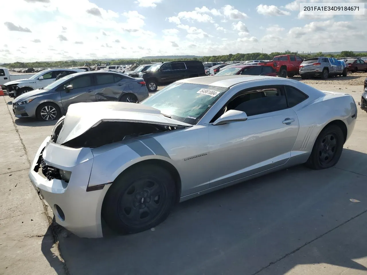 2013 Chevrolet Camaro Ls VIN: 2G1FA1E34D9184671 Lot: 64981004