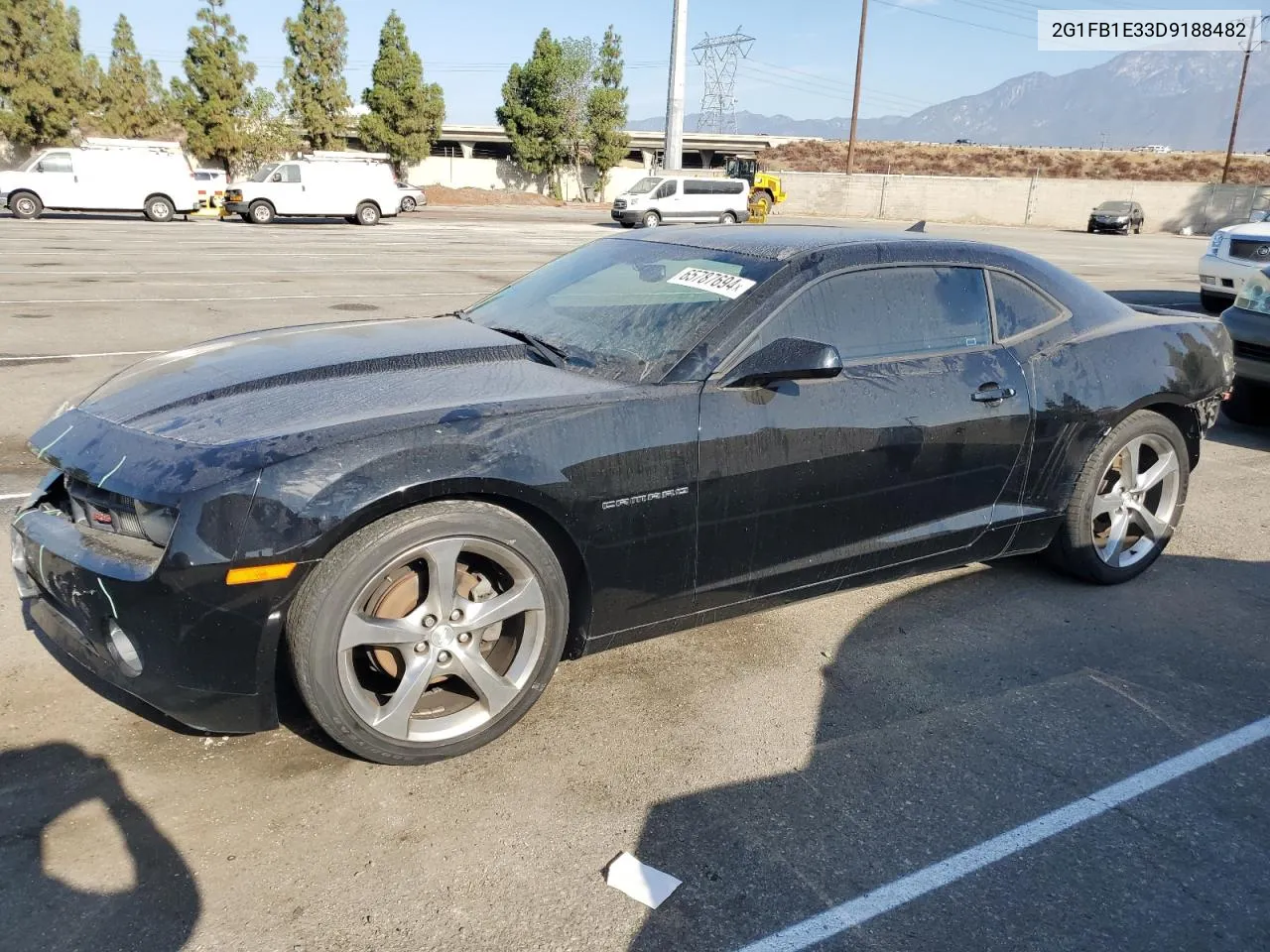 2013 Chevrolet Camaro Lt VIN: 2G1FB1E33D9188482 Lot: 65787694