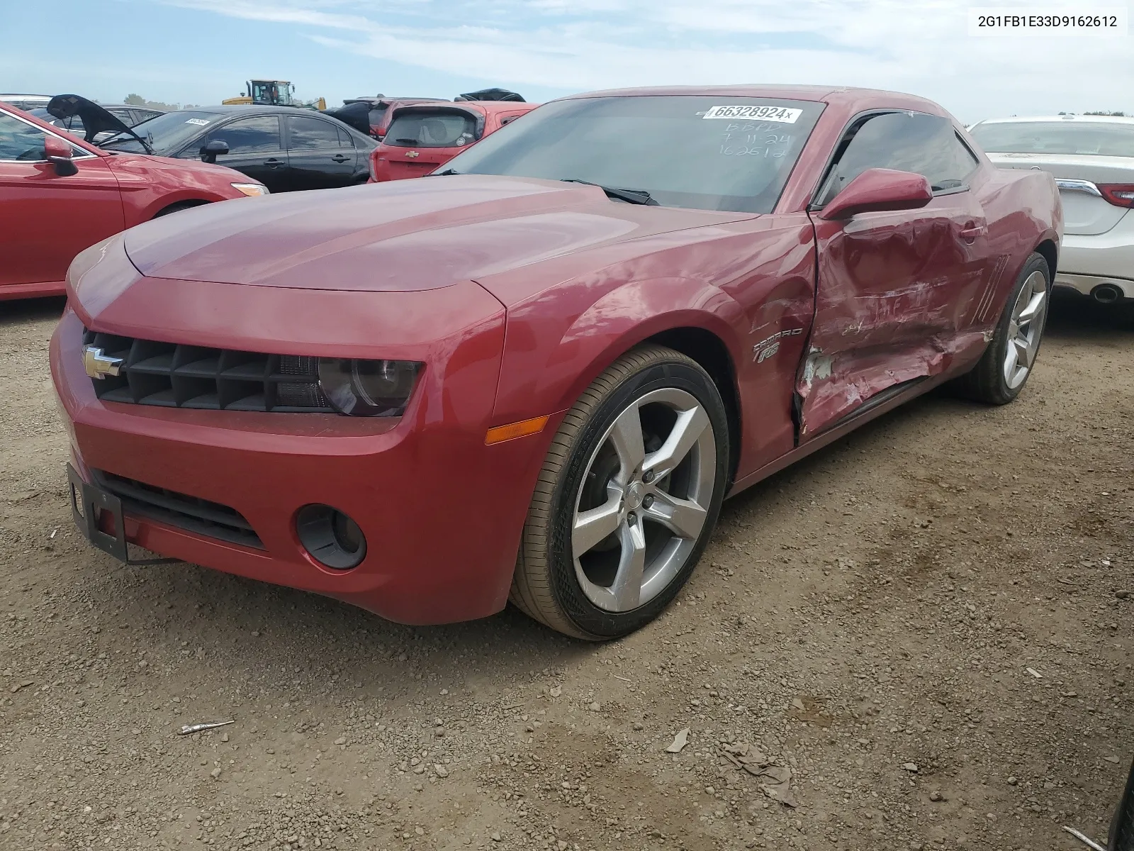 2013 Chevrolet Camaro Lt VIN: 2G1FB1E33D9162612 Lot: 66328924