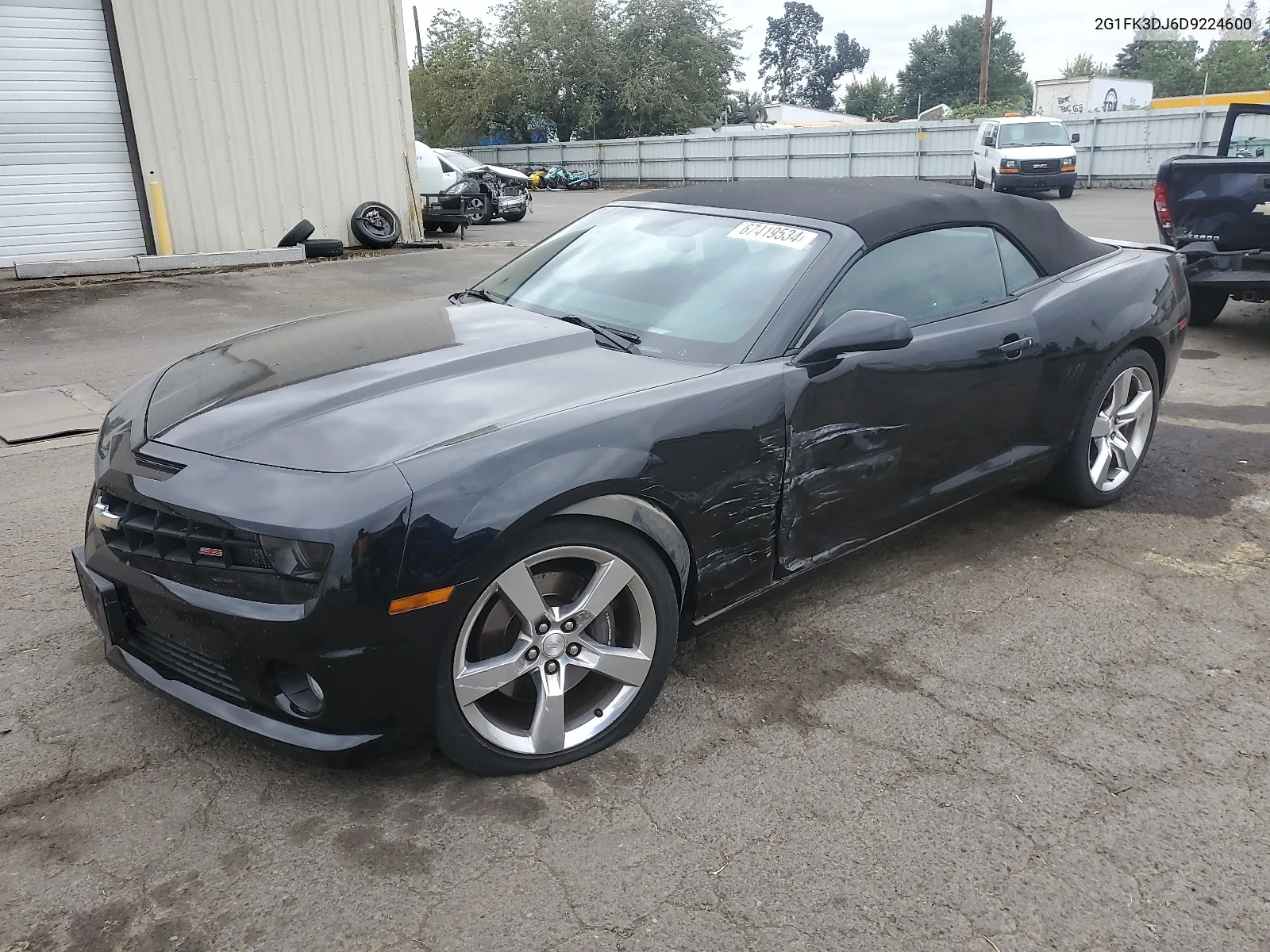 2013 Chevrolet Camaro 2Ss VIN: 2G1FK3DJ6D9224600 Lot: 67419534