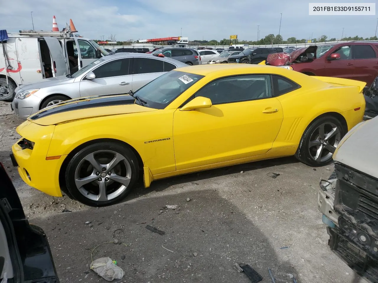 2013 Chevrolet Camaro Lt VIN: 2G1FB1E33D9155711 Lot: 69453544