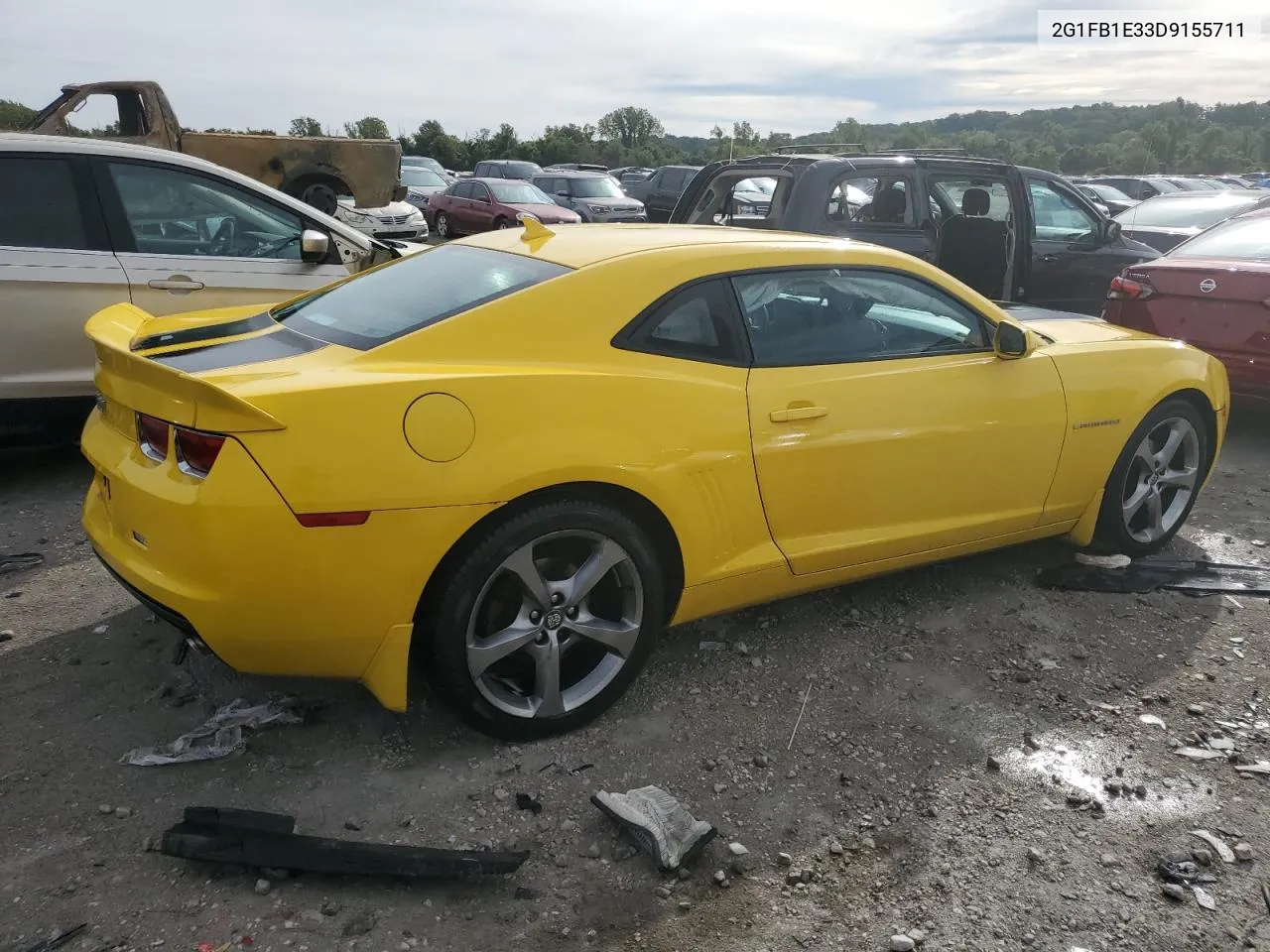 2013 Chevrolet Camaro Lt VIN: 2G1FB1E33D9155711 Lot: 69453544