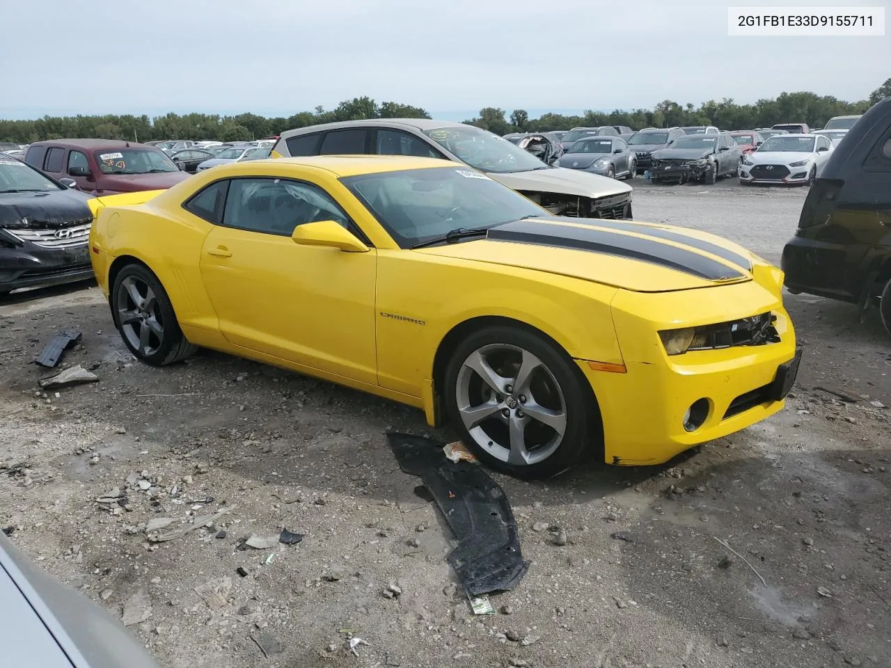 2013 Chevrolet Camaro Lt VIN: 2G1FB1E33D9155711 Lot: 69453544