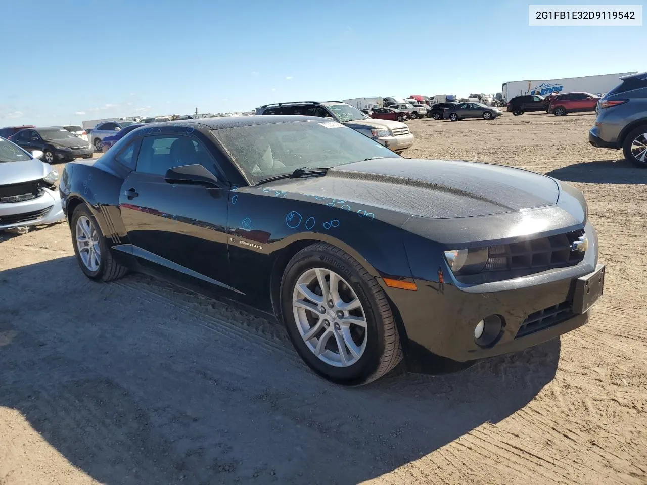 2013 Chevrolet Camaro Lt VIN: 2G1FB1E32D9119542 Lot: 70040394