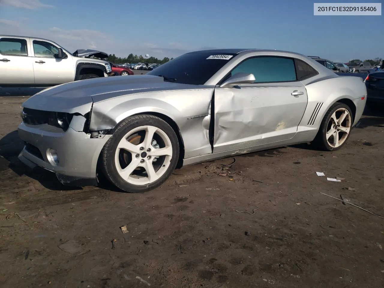 2013 Chevrolet Camaro Lt VIN: 2G1FC1E32D9155406 Lot: 70043954