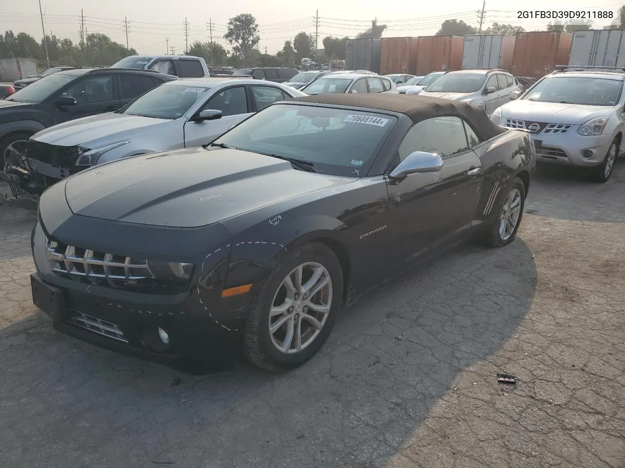 2013 Chevrolet Camaro Lt VIN: 2G1FB3D39D9211888 Lot: 70688144