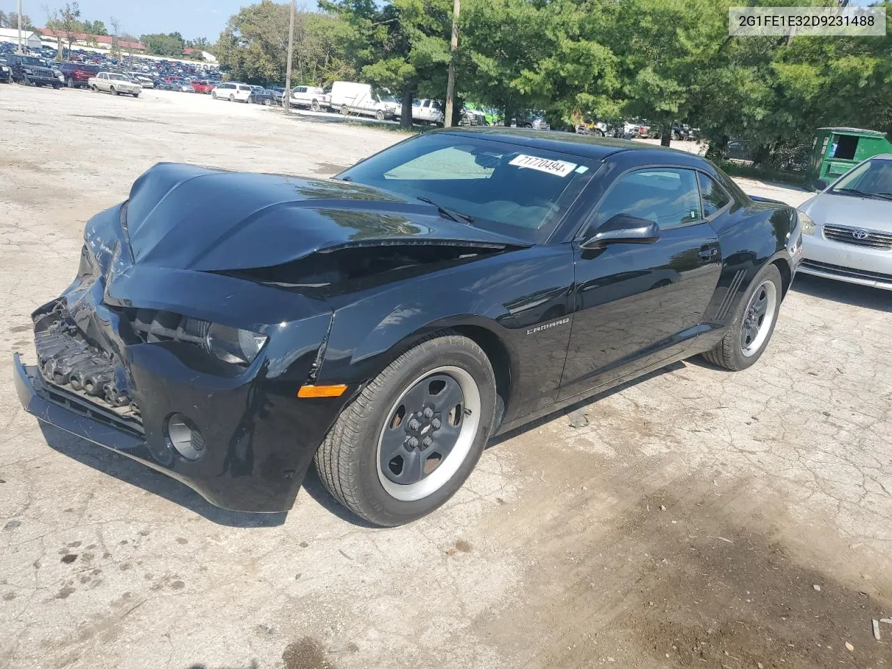 2013 Chevrolet Camaro Ls VIN: 2G1FE1E32D9231488 Lot: 71770494