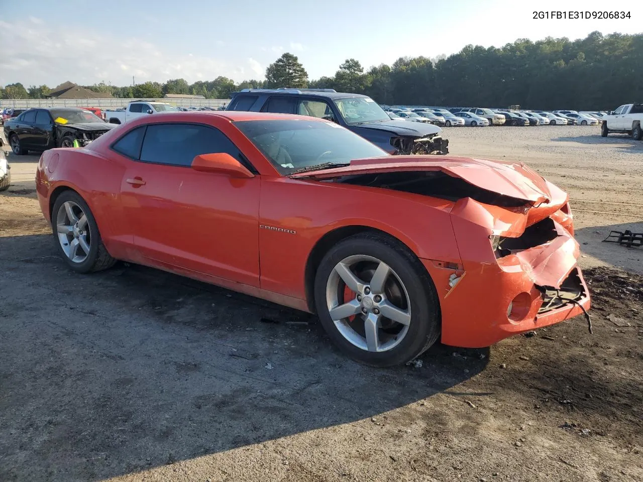 2013 Chevrolet Camaro Lt VIN: 2G1FB1E31D9206834 Lot: 72216264