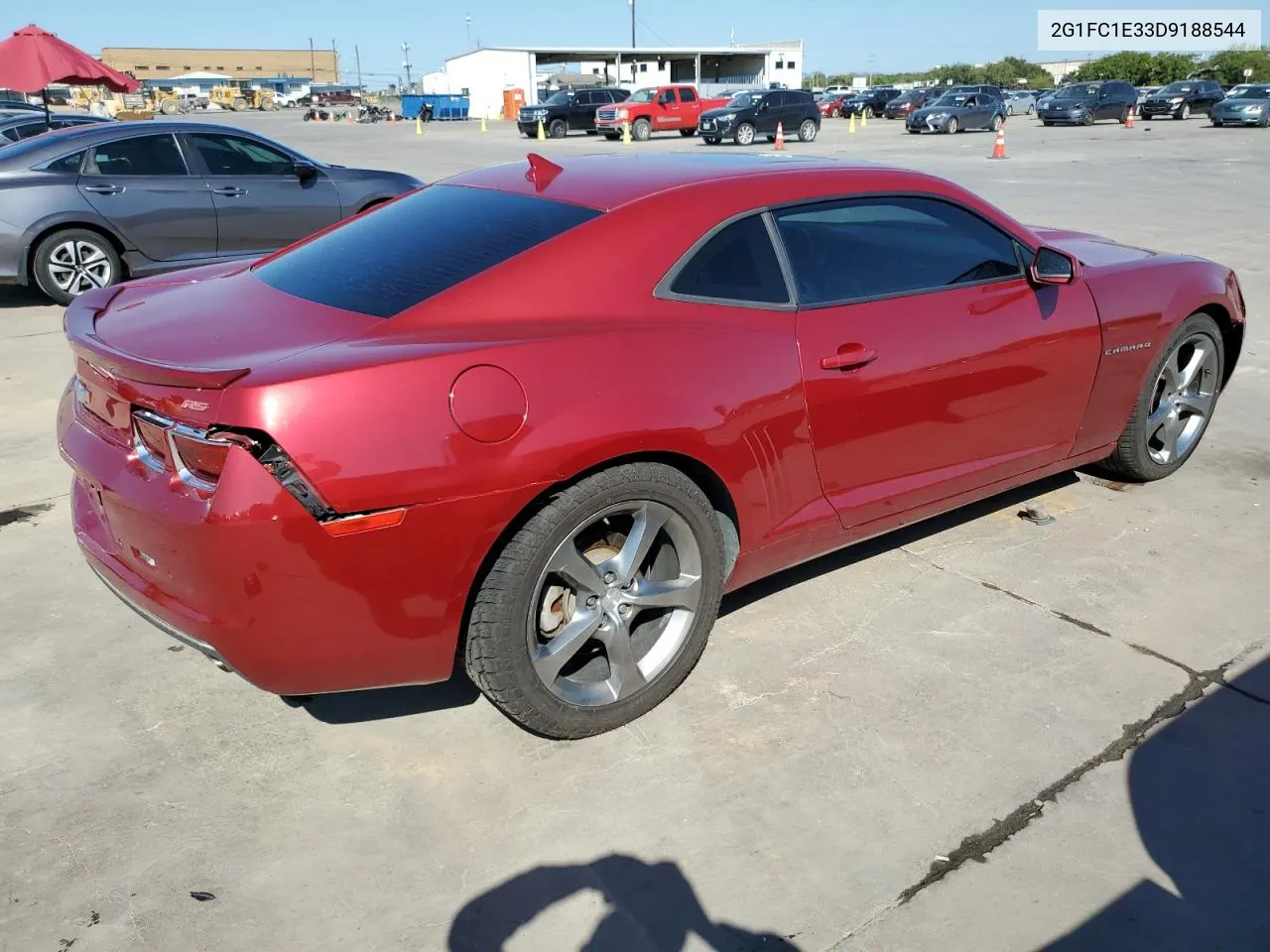 2013 Chevrolet Camaro Lt VIN: 2G1FC1E33D9188544 Lot: 72271154