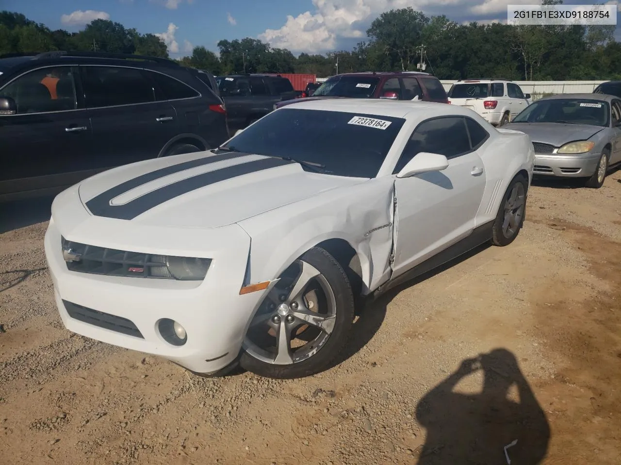 2013 Chevrolet Camaro Lt VIN: 2G1FB1E3XD9188754 Lot: 72378164