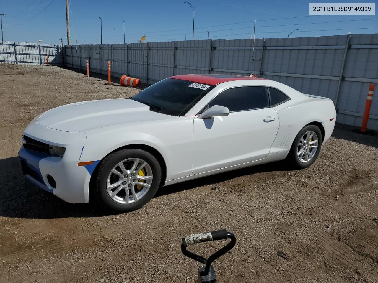 2013 Chevrolet Camaro Lt VIN: 2G1FB1E38D9149399 Lot: 72591194