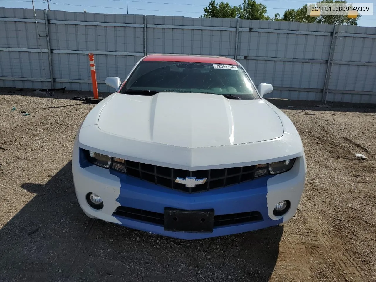 2013 Chevrolet Camaro Lt VIN: 2G1FB1E38D9149399 Lot: 72591194