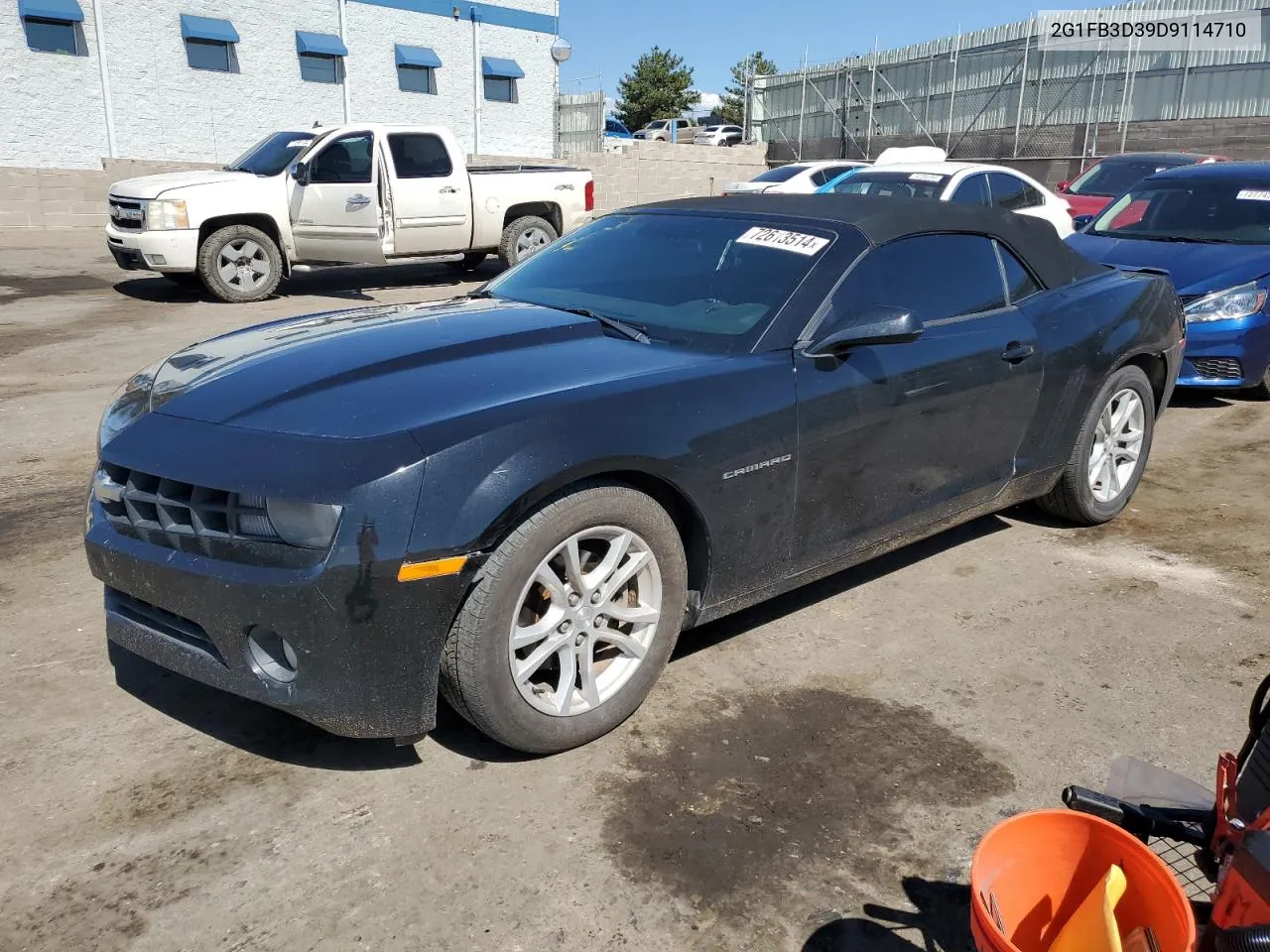 2013 Chevrolet Camaro Lt VIN: 2G1FB3D39D9114710 Lot: 72613514