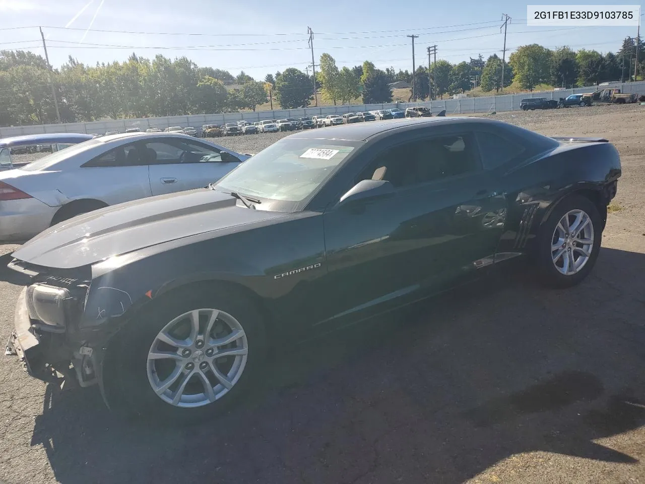 2013 Chevrolet Camaro Lt VIN: 2G1FB1E33D9103785 Lot: 73774584