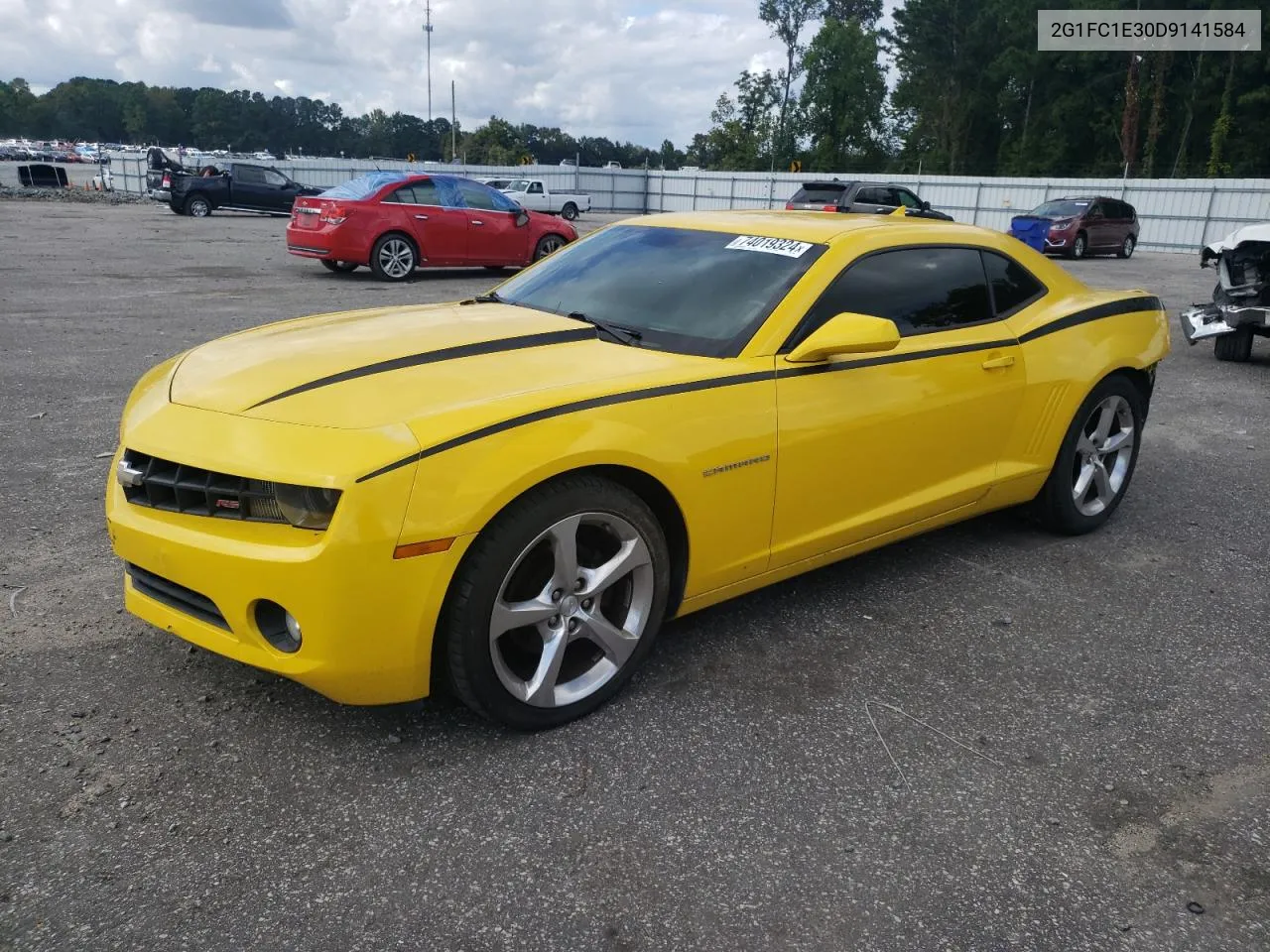 2013 Chevrolet Camaro Lt VIN: 2G1FC1E30D9141584 Lot: 74019324