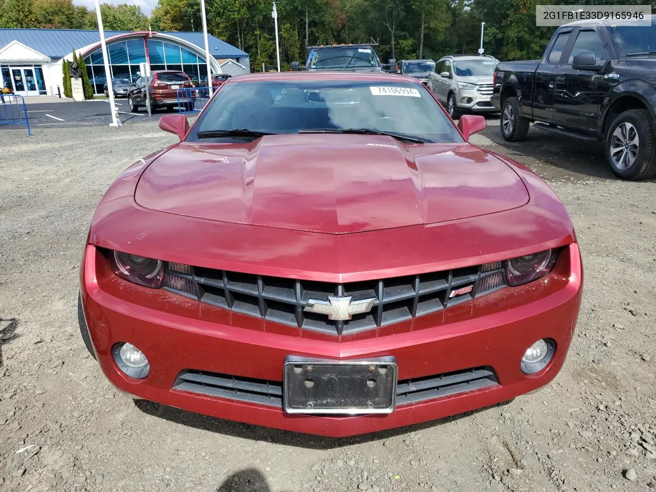 2013 Chevrolet Camaro Lt VIN: 2G1FB1E33D9165946 Lot: 74106994