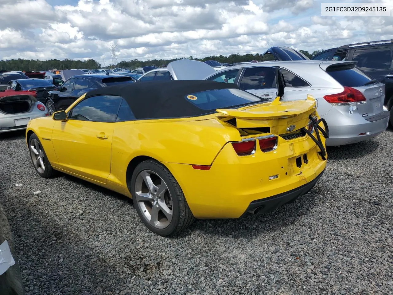 2013 Chevrolet Camaro Lt VIN: 2G1FC3D32D9245135 Lot: 74506474