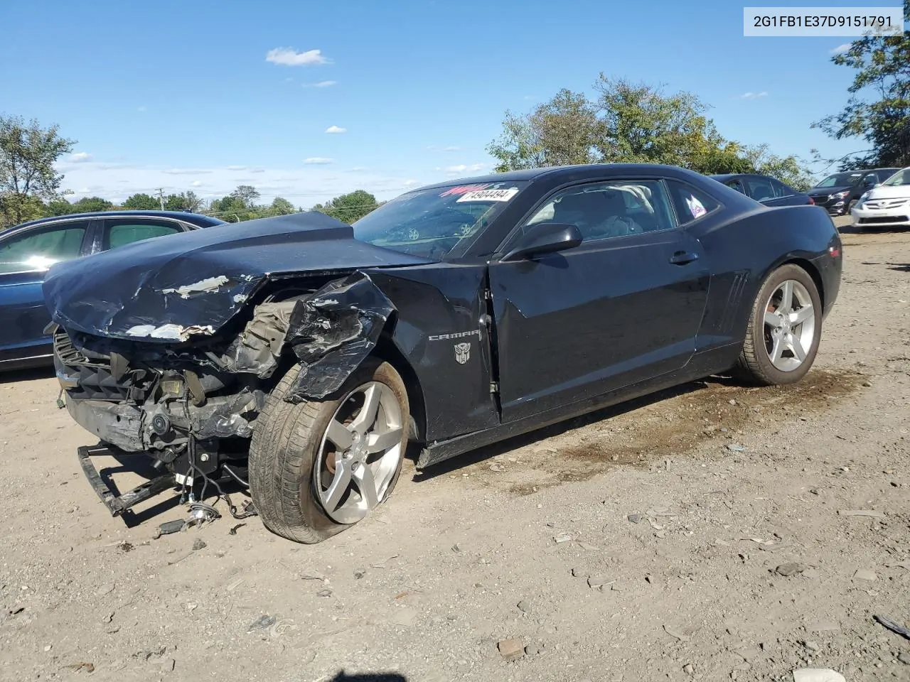 2G1FB1E37D9151791 2013 Chevrolet Camaro Lt