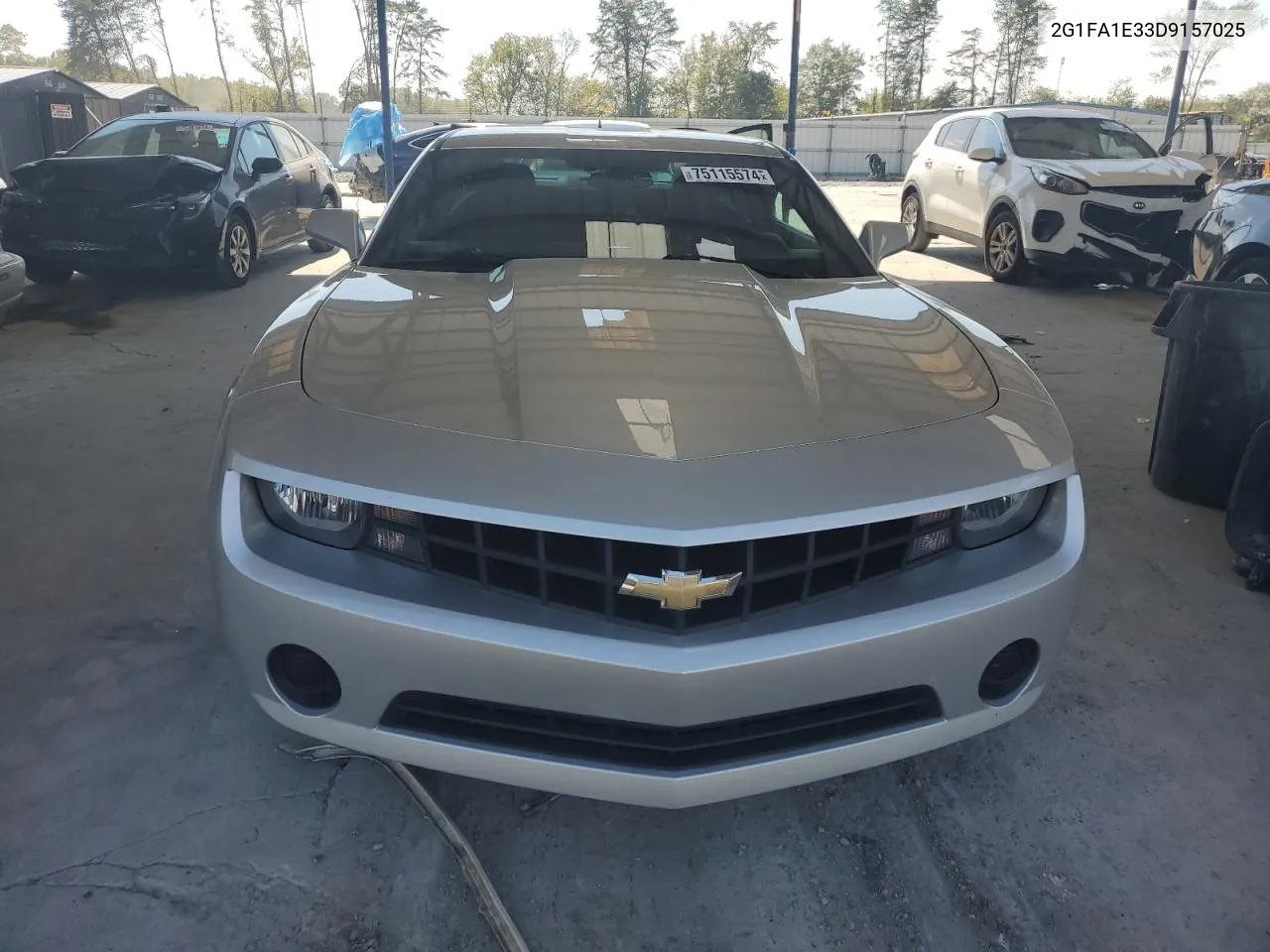 2013 Chevrolet Camaro Ls VIN: 2G1FA1E33D9157025 Lot: 75115574