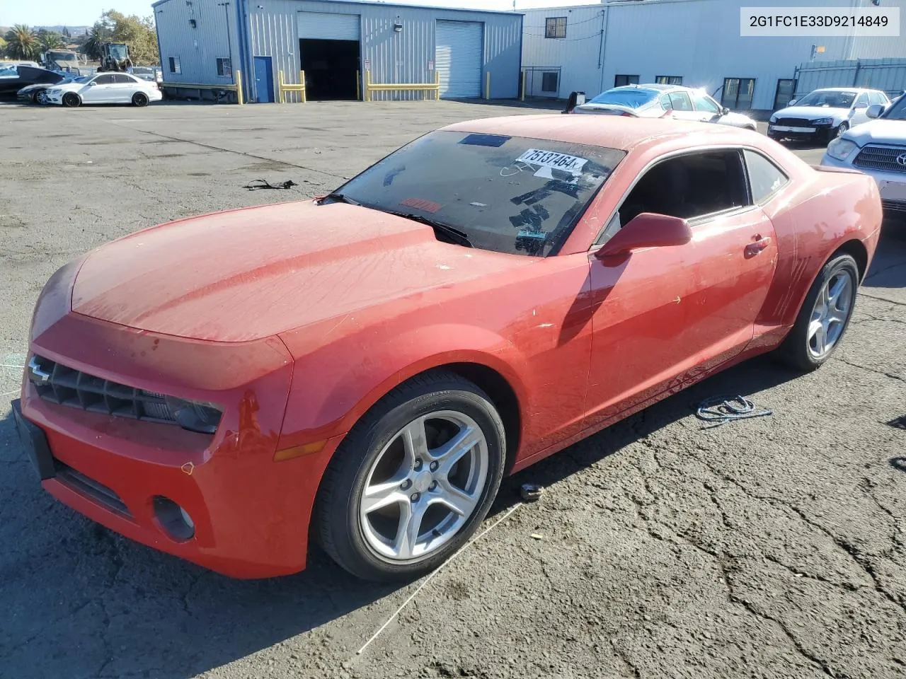 2013 Chevrolet Camaro Lt VIN: 2G1FC1E33D9214849 Lot: 75137464