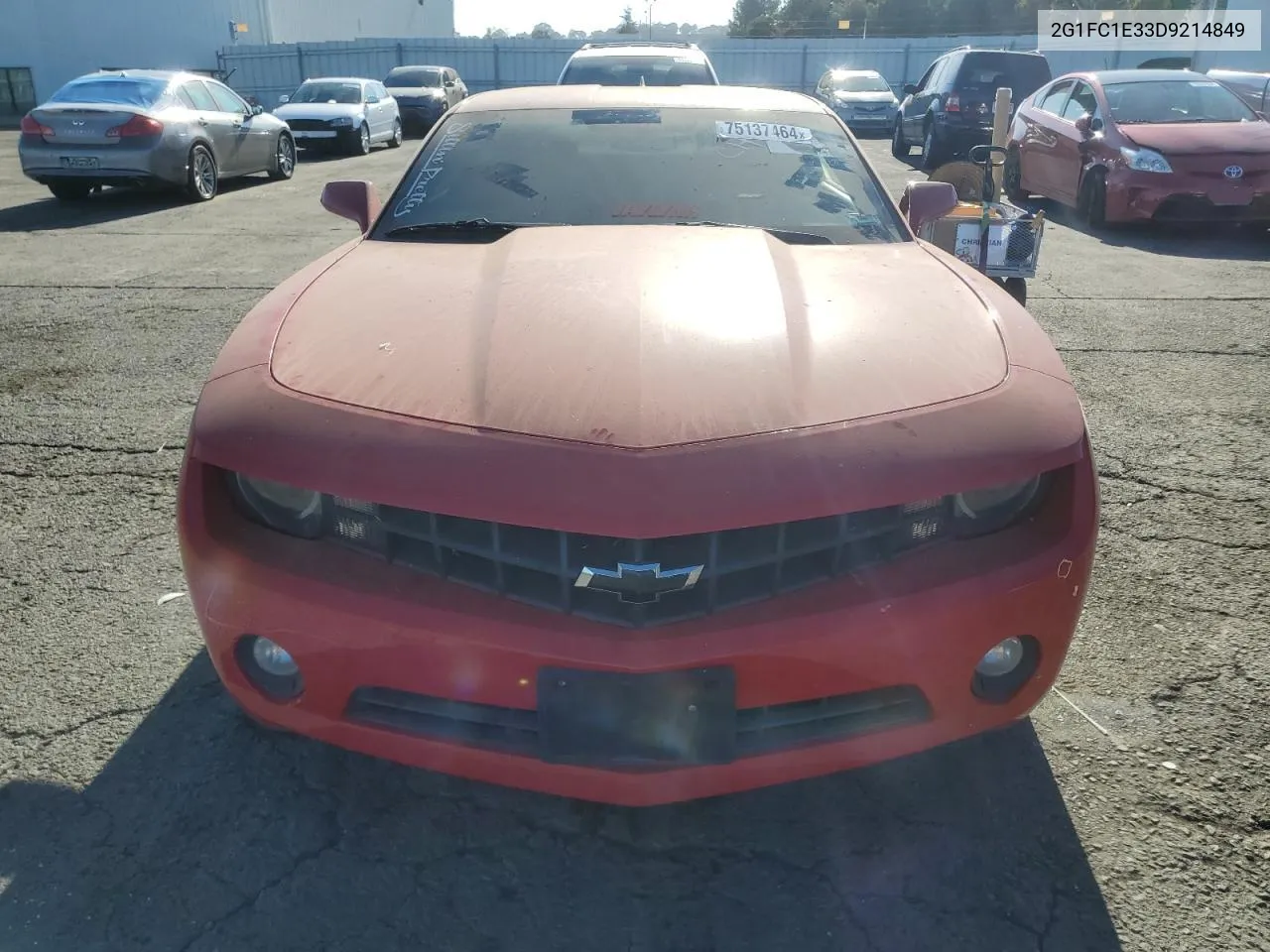 2013 Chevrolet Camaro Lt VIN: 2G1FC1E33D9214849 Lot: 75137464