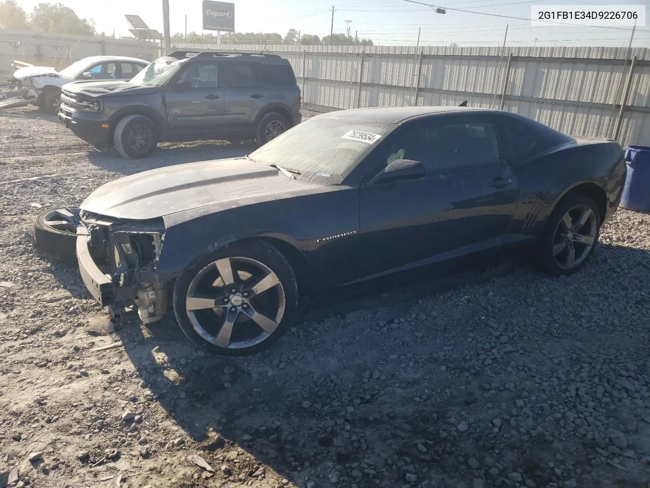 2013 Chevrolet Camaro Lt VIN: 2G1FB1E34D9226706 Lot: 75239534