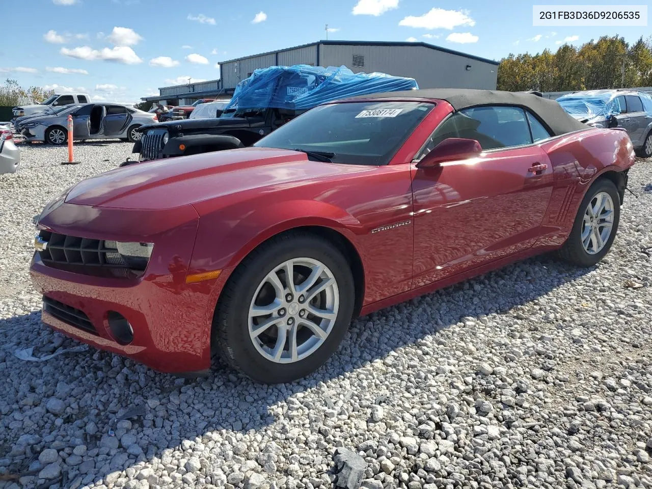 2013 Chevrolet Camaro Lt VIN: 2G1FB3D36D9206535 Lot: 75308174