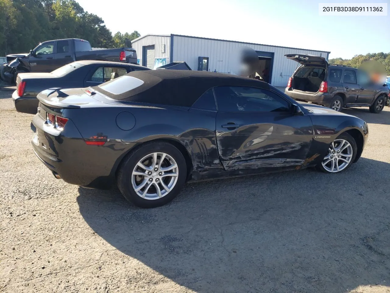 2G1FB3D38D9111362 2013 Chevrolet Camaro Lt