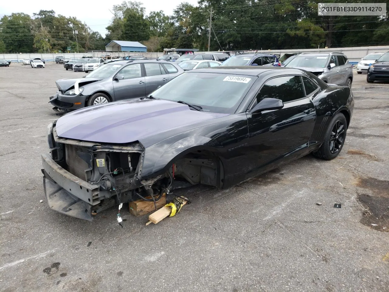 2013 Chevrolet Camaro Lt VIN: 2G1FB1E33D9114270 Lot: 75519694