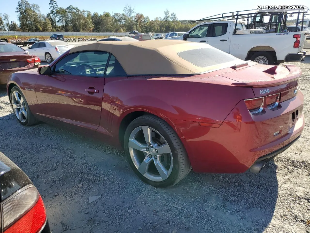 2G1FK3DJ0D9227069 2013 Chevrolet Camaro 2Ss