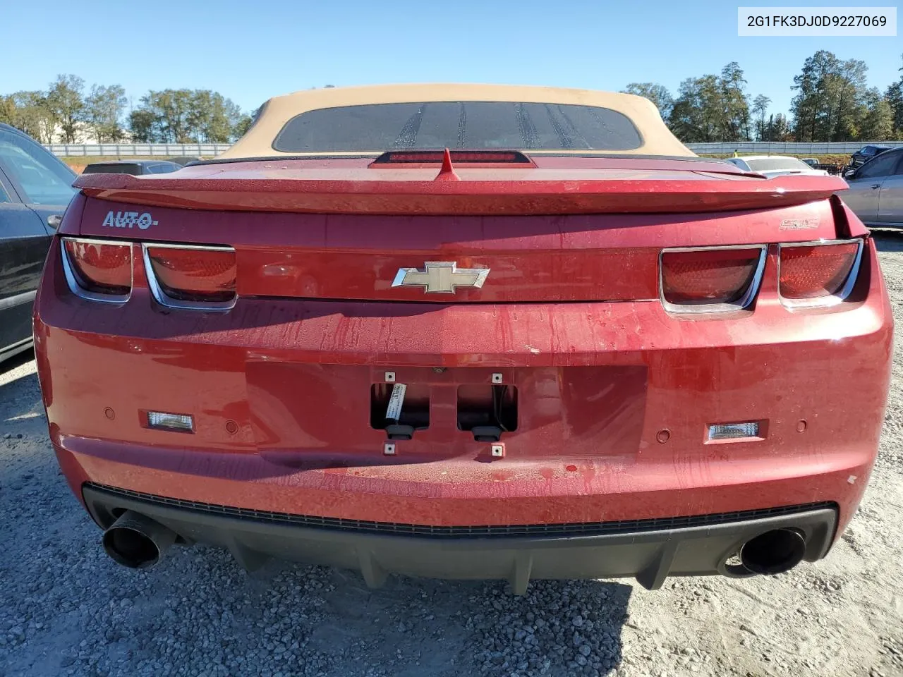 2G1FK3DJ0D9227069 2013 Chevrolet Camaro 2Ss