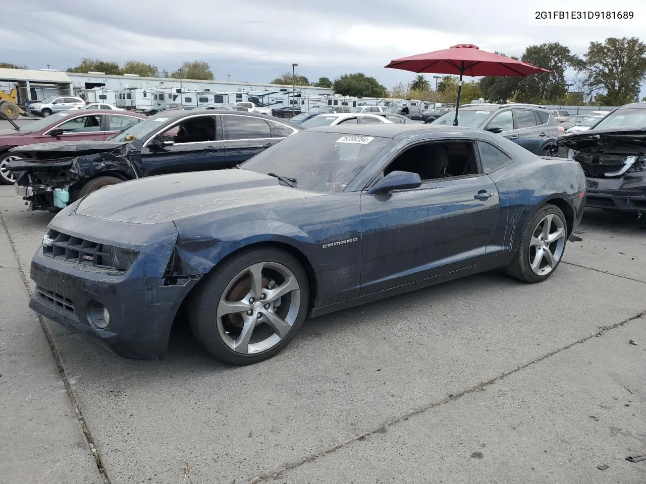 2013 Chevrolet Camaro Lt VIN: 2G1FB1E31D9181689 Lot: 76396284