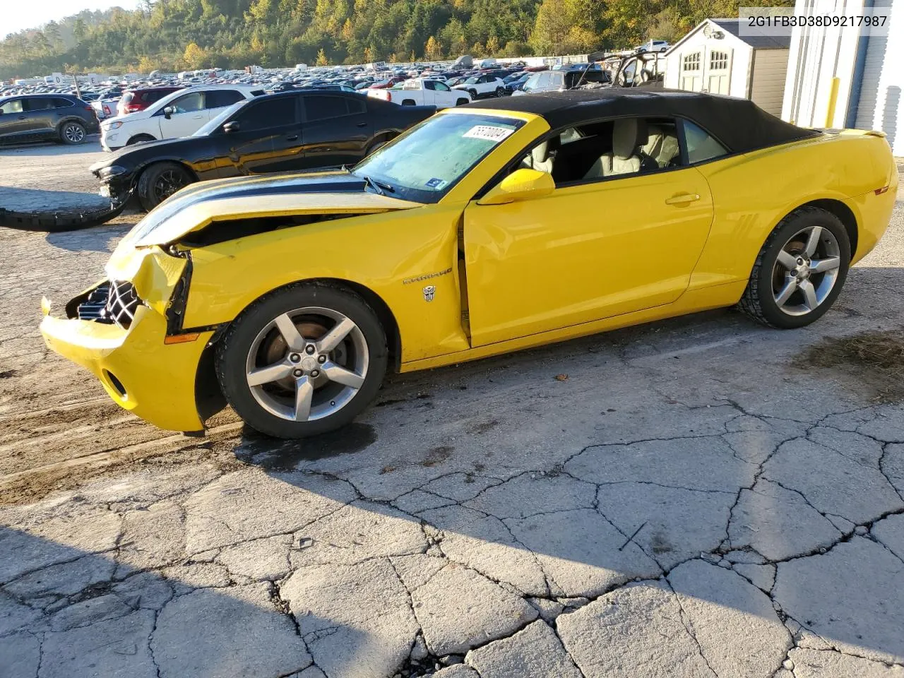 2013 Chevrolet Camaro Lt VIN: 2G1FB3D38D9217987 Lot: 76570004