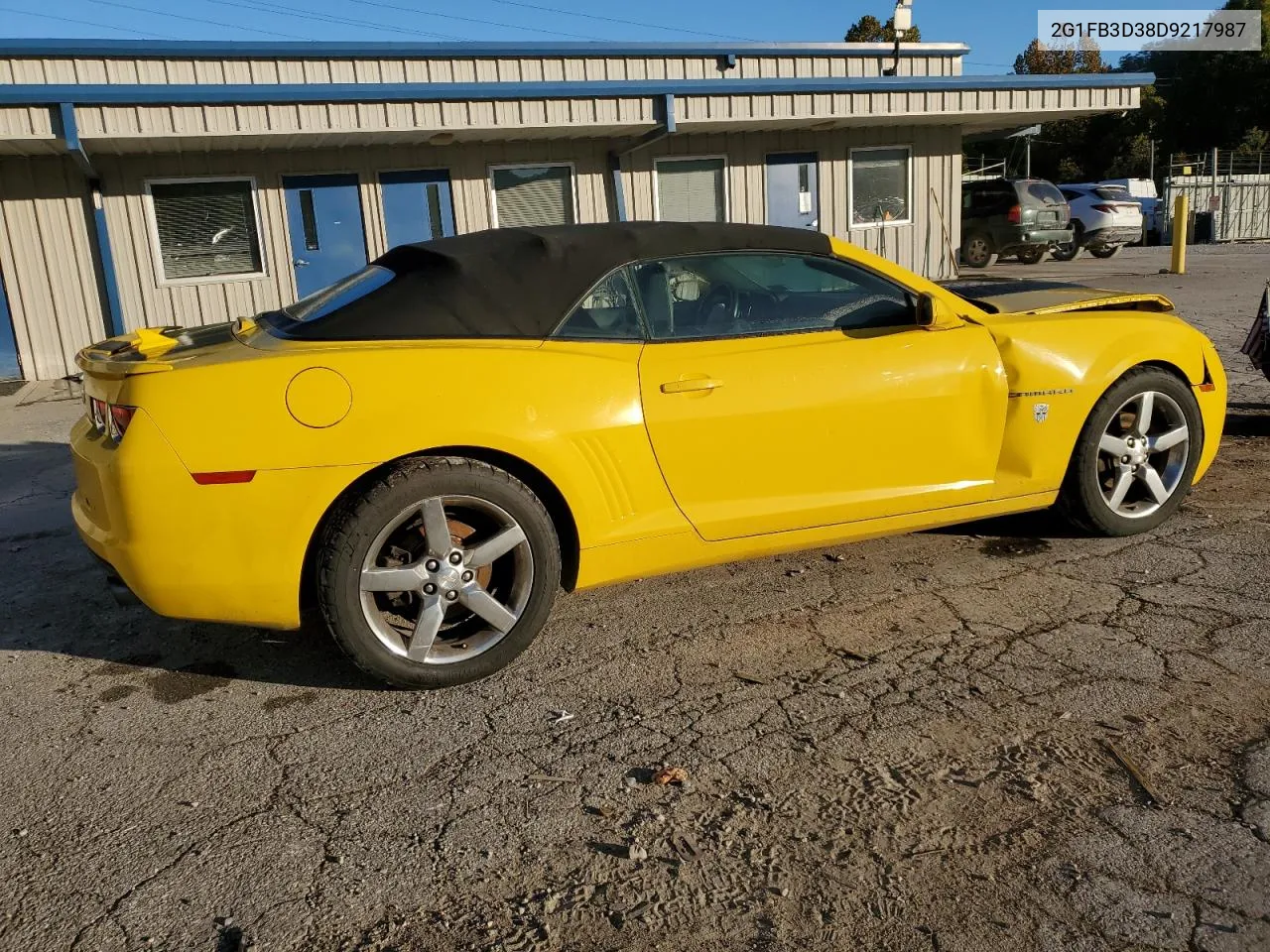 2G1FB3D38D9217987 2013 Chevrolet Camaro Lt