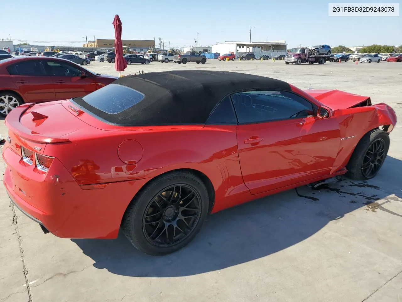 2013 Chevrolet Camaro Lt VIN: 2G1FB3D32D9243078 Lot: 76696104