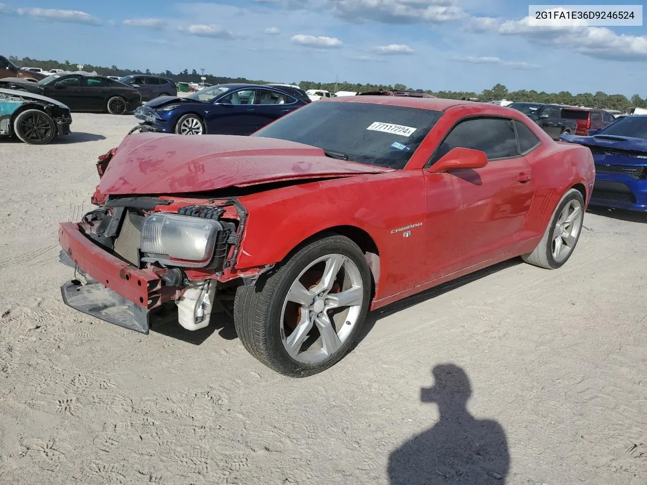 2G1FA1E36D9246524 2013 Chevrolet Camaro Ls