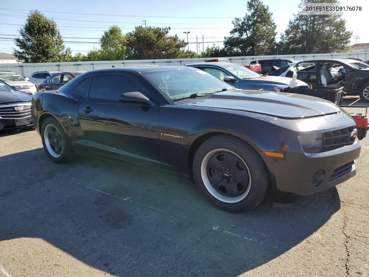 2013 Chevrolet Camaro Ls VIN: 2G1FE1E33D9176078 Lot: 77138344